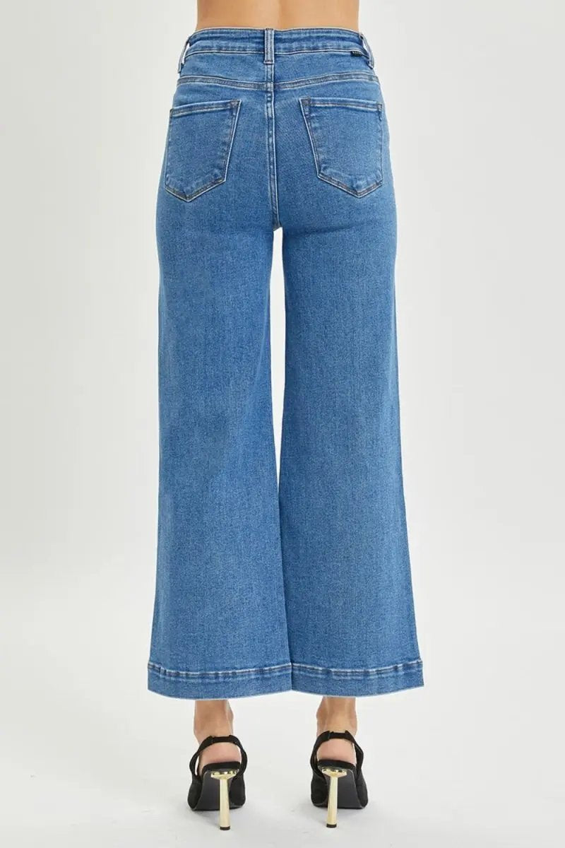 RISEN Full Size High Rise Wide Leg Jeans for Women - Love Salve